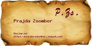 Prajda Zsombor névjegykártya